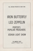 iron butterfly / Led Zeppelin / Porter's Popular Preachers on Jan 31, 1969 [522-small]