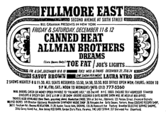 Canned Heat / The Allman Brothers Band / Dreams / Toe Fat on Dec 11, 1970 [582-small]