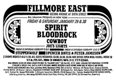 Spirit / Bloodrock / Cowboy on Jan 29, 1971 [609-small]
