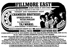 The Chambers Brothers / Taj Mahal / Spencer Davis / Peter Jameson on Feb 12, 1971 [630-small]