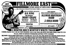 Allman Brothers Band / Albert King / The J Giels Band on Jun 25, 1971 [280-small]