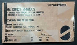 ticket stub, tags: Ticket - The Dandy Warhols / Sisters of Your Sunshine Vapor on Mar 6, 2024 [439-small]