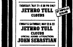 Jethro Tull / CLOUDS / John Sebastian on May 21, 1970 [155-small]