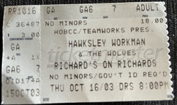 Hawksley Workman on Oct 16, 2003 [750-small]