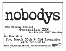 The Nobodys / The Gotohells / The Nits on Mar 30, 1999 [121-small]