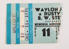 Waylon Jennings / Rusty Weir / B. W. Stevenson on Dec 11, 1976 [322-small]