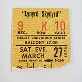 Lynyrd Skynyrd / The Outlaws on Mar 27, 1976 [328-small]