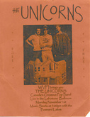 it is the original flyer for the unicorns show at notre dame on 1 november 2004., The Unicorns / The Besnard Lakes on Nov 1, 2004 [456-small]