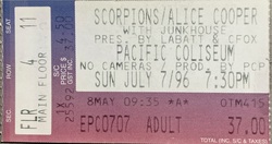 Scorpions / Alice Cooper / Junkhouse on Jul 7, 1996 [540-small]