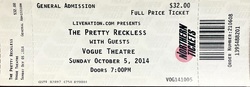 The Pretty Reckless / Adelitas Way / Falling Through April on Oct 5, 2014 [640-small]