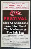 The Rose Of Avalanche / Love Like Blood / The Fair Sex on Dec 20, 1991 [059-small]