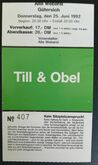 Till & Obel on Jun 25, 1992 [110-small]