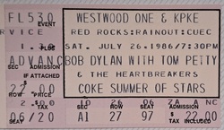 Bob Dylan / Tom Petty And The Heartbreakers on Jul 26, 1986 [115-small]