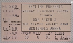 Bob Seger & The Silver Bullet Band on Feb 9, 1987 [137-small]