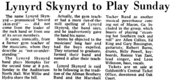 Lynyrd Skynyrd / Wet Willie / Hydra on Mar 3, 1974 [139-small]