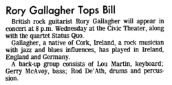 Rory Gallagher / Status Quo on Jul 31, 1974 [423-small]