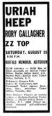 Uriah Heep / ZZ Top / Commander Cody on Aug 25, 1973 [451-small]