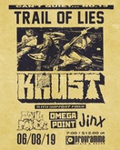 Trail Of Lies / Krust / Soul Power / Omega Point / Jinx on Jun 8, 2019 [669-small]