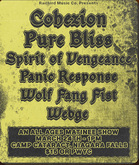 Wedge / Wolf Fang Fist / Panic Response / Spirit of Vengeance / Pure Bliss / Cohezion on Mar 24, 2024 [724-small]