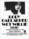 Rory Gallagher / Wet Willie / Rush on Nov 23, 1974 [729-small]