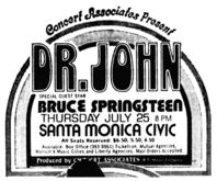 Dr. John / Bruce Springsteen on Jul 25, 1974 [818-small]