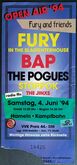 Fury in the Slaughterhouse / The Pogues / BAP / Stoppok / The Jinxs on Jun 4, 1994 [882-small]