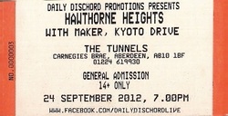 tags: Hawthorne Heights, Maker, Kyoto Drive, Aberdeen, Scotland, United Kingdom, Ticket, The Tunnels - Hawthorne Heights / Maker / Kyoto Drive on Sep 24, 2012 [226-small]