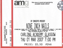 tags: Nine Inch Nails, Glasgow, Scotland, United Kingdom, Ticket, O2 Academy Glasgow - Nine Inch Nails / Ladytron on Mar 1, 2007 [323-small]