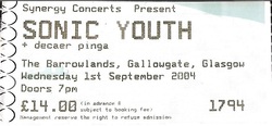 Sonic Youth / Decaer Pinga / Afrirampo on Sep 1, 2004 [383-small]