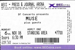 tags: Muse, Aberdeen, Scotland, United Kingdom, Ticket, Aberdeen Exhibition & Conference Centre (AECC) - Muse / Noisettes on Nov 6, 2006 [398-small]