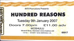 tags: Hundred Reasons, Aberdeen, Scotland, United Kingdom, Ticket, Moshulu - Hundred Reasons on Jan 9, 2007 [419-small]