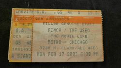 Finch / The Used / The Movielife / My Chemical Romance on Feb 17, 2003 [770-small]