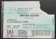 Bryan Adams on Apr 20, 1997 [170-small]