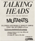 Talking Heads / Mutants on Sep 28, 1979 [181-small]