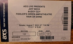 Buddy Guy / Jeff Beck / Jimmy Hall on Aug 7, 2016 [298-small]