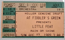 Little Feat / The Jeff Healey Band / The Subdudes on Aug 27, 1989 [558-small]