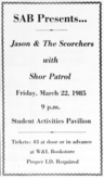 jason and the scorchers / Shor Patrol on Mar 22, 1985 [916-small]