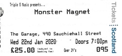 tags: Monster Magnet, Glasgow, Scotland, United Kingdom, Ticket, The Garage - Monster Magnet on Jan 22, 2020 [657-small]