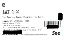 tags: Jake Bugg, Dundee, Scotland, United Kingdom, Ticket - Jake Bugg on Sep 23, 2012 [671-small]