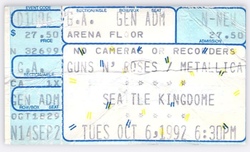 Guns N' Roses / Metallica / Motörhead on Oct 6, 1992 [846-small]