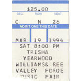 Trisha Yearwood / Williams & Ree on Mar 19, 1994 [886-small]