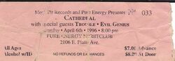 Cathedral / Trouble / Evil Genius on Apr 6, 1996 [305-small]