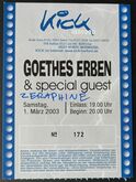 Goethes Erben / Zeraphine on Mar 1, 2003 [836-small]