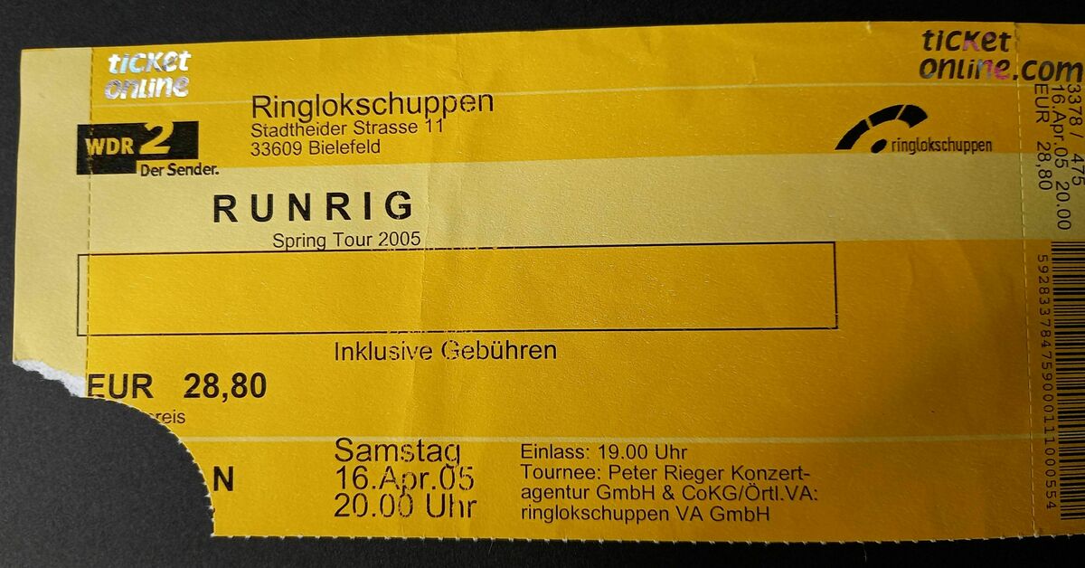 Runrig Concert & Tour History | Concert Archives