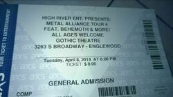 "Metal Alliance Tour" / Behemoth / Goatwhore / 1349 / Inquisition / Black Crown Initiate on Apr 8, 2014 [821-small]