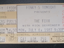 The Fixx / Rick Derringer on Jul 6, 1987 [396-small]
