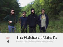 The Hotelier / The Grievance Club / The Sonder Bombs / Dark Spring on Sep 4, 2018 [995-small]