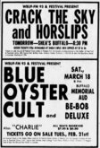 Blue Öyster Cult / Be Bop Deluxe on Mar 18, 1978 [949-small]