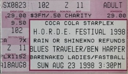 Blues Travler / Barenaked Ladies / Fastball on Aug 23, 1998 [083-small]