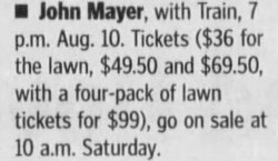 John Mayer / Train on Aug 10, 2010 [900-small]